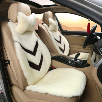 BUSFAN秋冬の羊毛の自动车のクールシン新型の小さい腰の短い羊毛のクールシンの长い毛の温かみのある车のクショウの道観LアロディQ 5 benzGLOOC 260 BMW 5系の短い毛--白い枕を送ります。